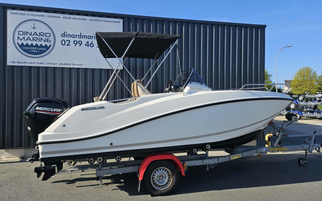 Quicksilver Activ 555 Open millésime 2021 + Mercury 80 Cv