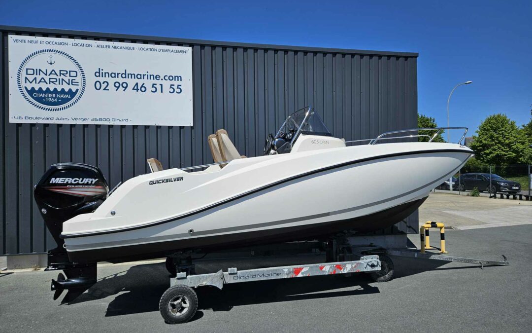 Quicksilver Activ 605 Open millésime 2018 + Mercury 115 Cv