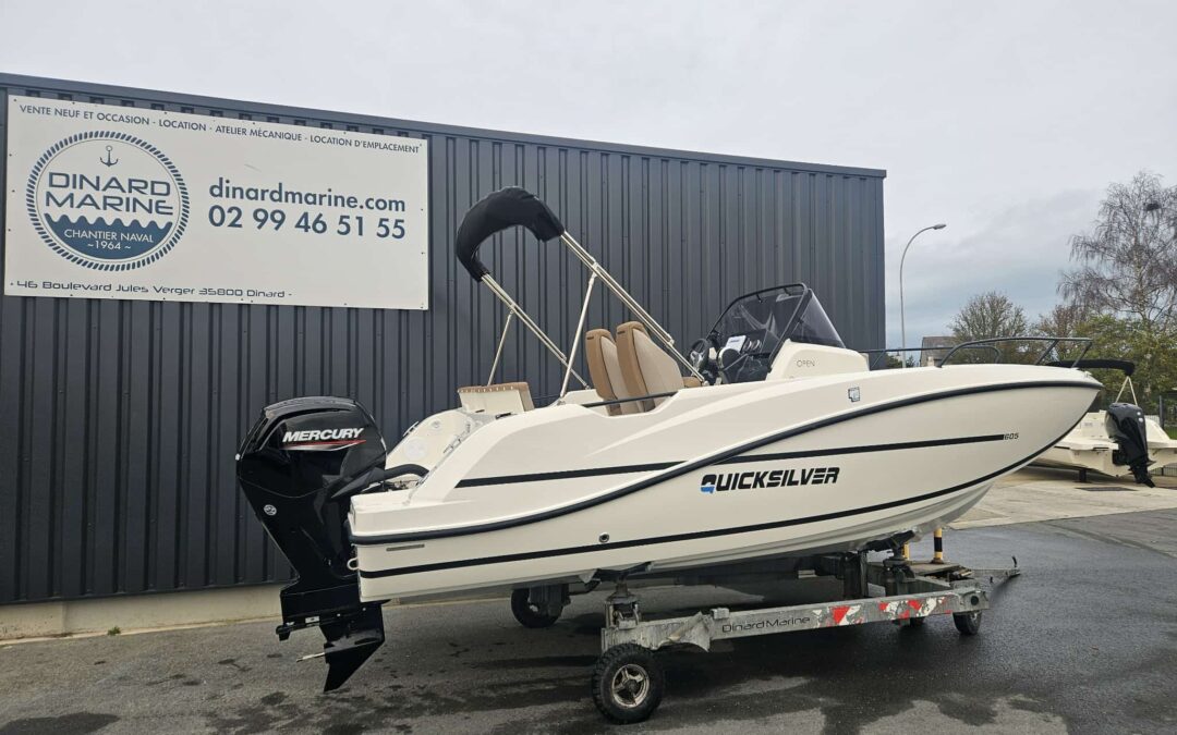 Quicksilver Activ 605 Open millésime 2026 + Mercury 115 Cv